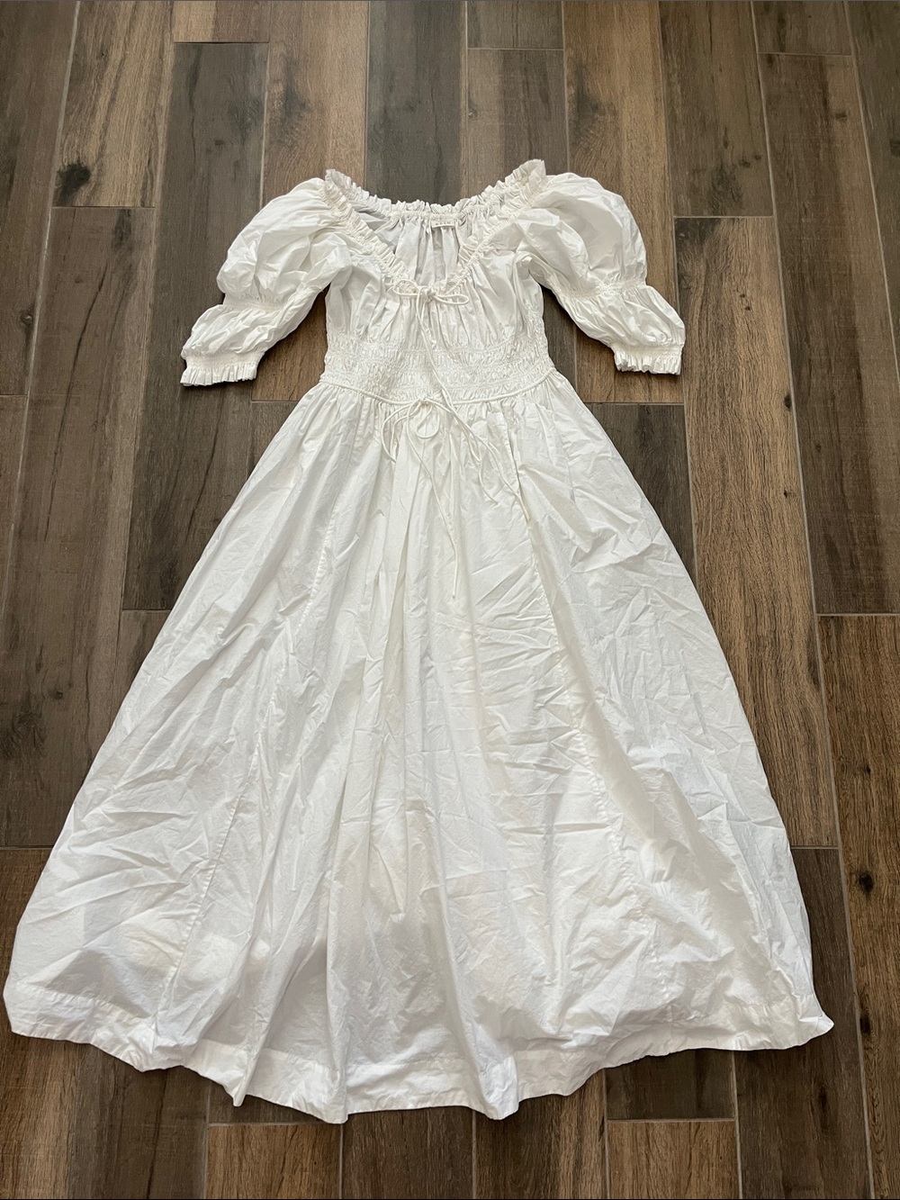 Doen Ischia Dress White Size Medium - Picture 4 of 9